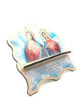 Porta Bíblia De Madeira Mdf Sagrado Coração De Jesus E Maria - FORNECEDOR 2