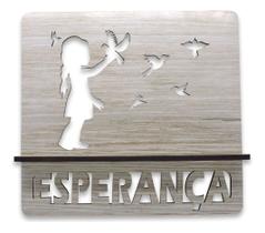 Porta Biblia Esperança Personalizado Em Mdf 2,5mm Cru top - Decoraset