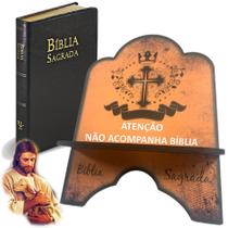 Porta Bíblia Grande De Madeira Mdf Resistente Minimalista