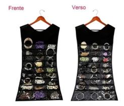 Porta bijuterias cabide rosa