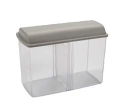Porta Biscoito Bolacha de Acrílico com Tampa + Divisória Porta Biscoito Bolacha de Acrílico com Tampa + Divisória