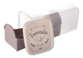 Porta Biscoito Torrada 2 Litros Decorado Café Da Manhã