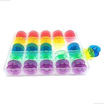 Porta Bobinas Alta Com 25 Bobinas Coloridas Doméstica Porta Bobinas Alta Com 25 Bobinas Coloridas Doméstica