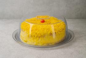 Porta Bolo Com Bandeja Inox E Tampa Acrílica Ravinox