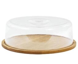 Porta Bolo Com Tampa Bambu - Mimo Style (Cód. 2442)