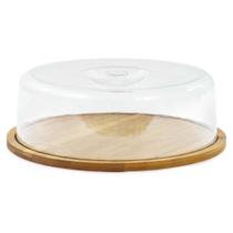 Porta Bolo Ecokitchen Mimo Style em Bambu com Tampa Acrílico 27,5x9 cm Porta Bolo Ecokitchen Mimo Style em Bambu com Tampa Acrílico 27,5x9 cm