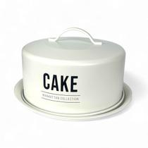 Porta Bolo Manhattan C/Tampa E Cúpula De Aço Boleira 28cm