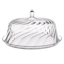 Porta Bolo Torta 25cm Transparente Glassy com Cúpula Crippa Boleira Doces Petiscos Porta Bolo Torta 25cm Transparente Glassy com Cúpula Crippa Boleira Doces Petiscos
