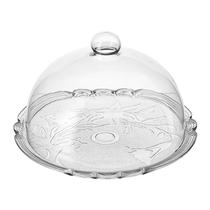 Porta Bolo Vidro Redondo C/Tampa 1800 Vitazza