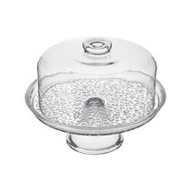 Porta Bolo Vidro Redondo C/Tampa E Pé 1830