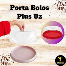 Porta bolos e pudim plus uz rosa e vermelha Porta bolos e pudim plus uz rosa e vermelha