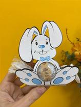 Porta Bombom Coelho Azul 12 un - Decora Doces Rizzo Confeitaria