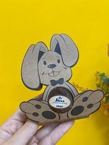 Porta Bombom Coelho Kraft 12 un - Decora Doces Rizzo Confeitaria