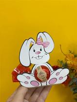 Porta Bombom Coelho Rosa 12 un - Decora Doces Rizzo Confeitaria