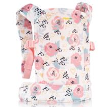 Porta-bonecas HappyVK na frente e atrás com rosas cor-de-rosa