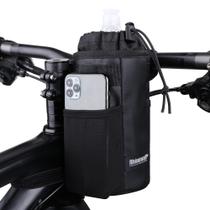 Porta Botella de Agua para Ciclismo con Bolsa para Snacks Rhinowalk Negro
