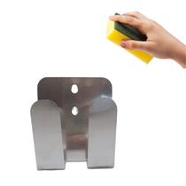 Porta bucha pia com ventosa - aço inox