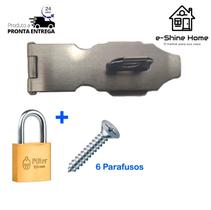 Porta Cadeado Fecho 10 cm. + Cadeado 20 mm. Porta Cadeado Fecho 10 cm. + Cadeado 20 mm.