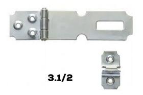 Porta Cadeado Trava Para Portão E Porta 3.1/2 Zincado