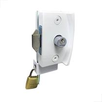 Porta Cadeado Vidro Vidro Alumínio Para Fechadura Branco Porta Cadeado Vidro Vidro Alumínio Para Fechadura Branco