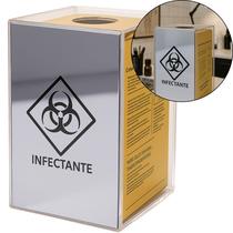 Porta Caixa Coletora Descarpack 3L Parede Mesa Balcão Resíduos Infectantes Descarte Biológicos Porta Caixa Coletora Descarpack 3L Parede Mesa Balcão Resíduos Infectantes Descarte Biológicos