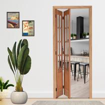 Porta Camarão Completa 02 Almofadas p/ 12 Vidros Kit Preto 80x210cm em Madeira Maciça Cedro Arana