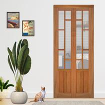 Porta Camarão Completa Kit Preto 72x210cm em Madeira Maciça Cedro Arana