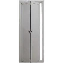 Porta Camarão de Alumínio Lambril 2,10 x 0,80 Com Kit Trilho e Puxador Argola Lux Direita Cor Branco Porta Camarão de Alumínio Lambril 2,10 x 0,80 Com Kit Trilho e Puxador Argola Lux Direita Cor Branco