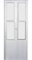 Porta Camarão Lambril Branca C/vidro C/trinco 2,10x80 Lado Esquerdo
