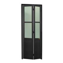 Porta Camarão Meia Lambril Meia Vidrão Linha 25 Vidro Boreal 210cm x 80cm Brimak Abertura Esquerda Preto Porta Camarão Meia Lambril Meia Vidrão Linha 25 Vidro Boreal 210cm x 80cm Brimak Abertura Esquerda Preto