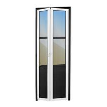 Porta Camarão Meia Lambril Meia Vidrão Linha 25 Vidro Reflex 210cm x 60cm Brimak Abertura Direita Mix Preto Porta Camarão Meia Lambril Meia Vidrão Linha 25 Vidro Reflex 210cm x 60cm Brimak Abertura Direita Mix Preto