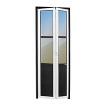 Porta Camarão Meia Lambril Meia Vidrão Linha 25 Vidro Reflex 210cm X 60cm Brimak Abertura Esquerda