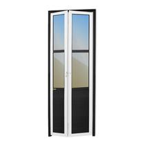 Porta Camarão Meia Lambril Meia Vidrão Linha 25 Vidro Reflex 210cm x 70cm Brimak Abertura Direita Mix Preto Porta Camarão Meia Lambril Meia Vidrão Linha 25 Vidro Reflex 210cm x 70cm Brimak Abertura Direita Mix Preto