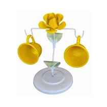 Porta Caneca com Flor Alumínio Porta Caneca com Flor Alumínio