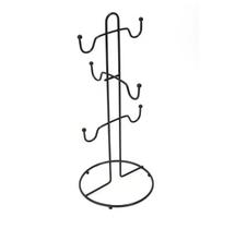 Porta Caneca de Ferro Preto 14,5x14,5x33cm Porta Caneca de Ferro Preto 14,5x14,5x33cm