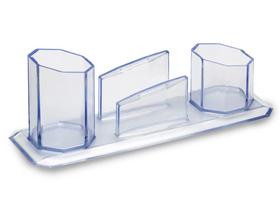 Porta caneta lapis clips lembretes acessorio de mesa trecos
