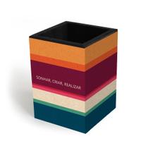 Porta caneta/lápis Fina Ideia reciclar 70x70x100mm Porta caneta/lápis Fina Ideia reciclar 70x70x100mm