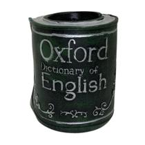 Porta Caneta Lápis Livro Decorativo Oxford Dictionary Of English - Bela Flor