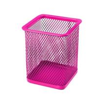 Porta Caneta Lápis Porta Treco Organizador de Mesa Aramado Quadrado 10x8cm