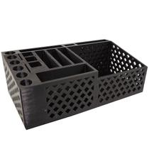 Porta Caneta Objetos Escritório Mesa Vazado 18 cm Impressão 3D Preto Porta Caneta Objetos Escritório Mesa Vazado 18 cm Impressão 3D Preto