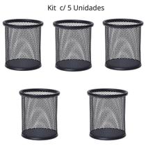 Porta Caneta, Porta Lápis, Porta Treco Kit 5 Unds, Redondo,