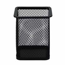 Porta caneta quadrado aramado preto fosco TN Porta caneta quadrado aramado preto fosco TN