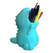 Porta Caneta Trecos Dino Fofo Fofinho Lápis Dinossauro Verde Porta Caneta Trecos Dino Fofo Fofinho Lápis Dinossauro Verde
