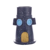 Porta-canetas Creative Resin Cartoon House Shape Desktop Orga