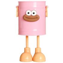 Porta-canetas de metal, lata de lixo de desenho animado em forma de decoração engraçada de 18 cm Porta-canetas de metal, lata de lixo de desenho animado em forma de decoração engraçada de 18 cm