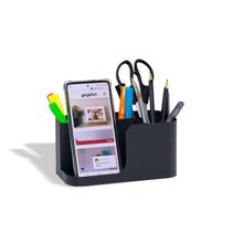 Porta Canetas e Lápis com Suporte para Celular Kit Básico Grafite