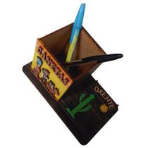 Porta Canetas e Lápis MDF COM BLOCO DE ANOTAÇÕES Organizador de Mesa Porta Canetas e Lápis MDF COM BLOCO DE ANOTAÇÕES Organizador de Mesa