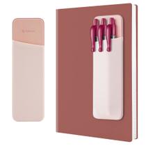Porta-canetas Epessa Stick-On, organizador reutilizável, 16x5 cm, rosa