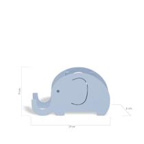 Porta Canetas Lapis Elefante Azul em Aço - Geguton