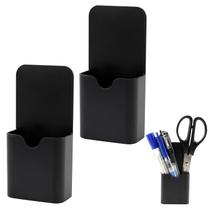 Porta-canetas Magnético Woerma - Pacote com 2 unidades em plástico preto Porta-canetas Magnético Woerma - Pacote com 2 unidades em plástico preto